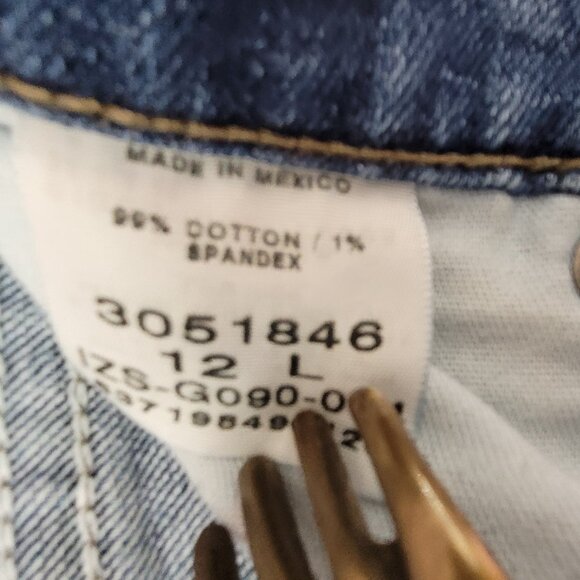 Lee Jeans Women's 12 Blue Denim 29.5" Modified Hem - Picture 3 of 11